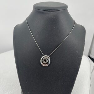 Brighton Silver plated Vortex Pendant Necklace